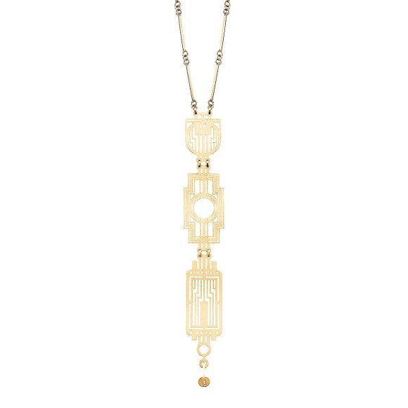 Złoty ażurowy naszyjnik Orska biżuteria