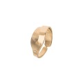 Gold ring with zirconia from the Body collection, Orska jewelry