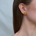 Oval earring from the Baltica collection, Orska jewelry
