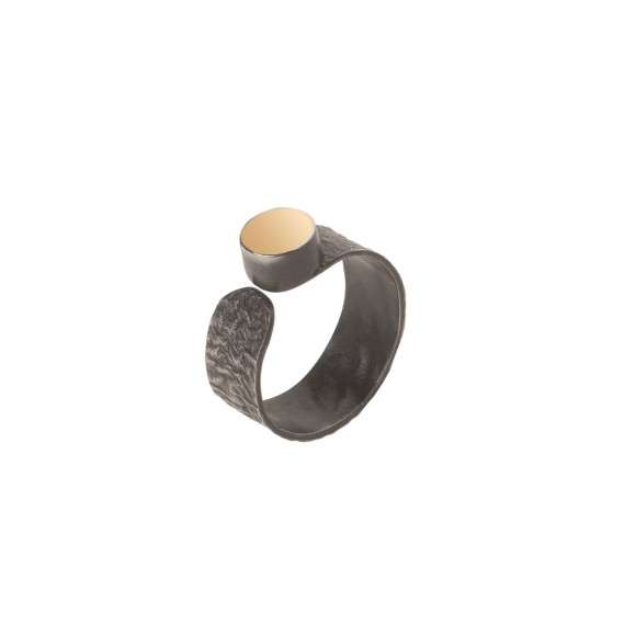 Handmade, artistic ring MOP28-1 from the Moon collection by ORSKA jewelry