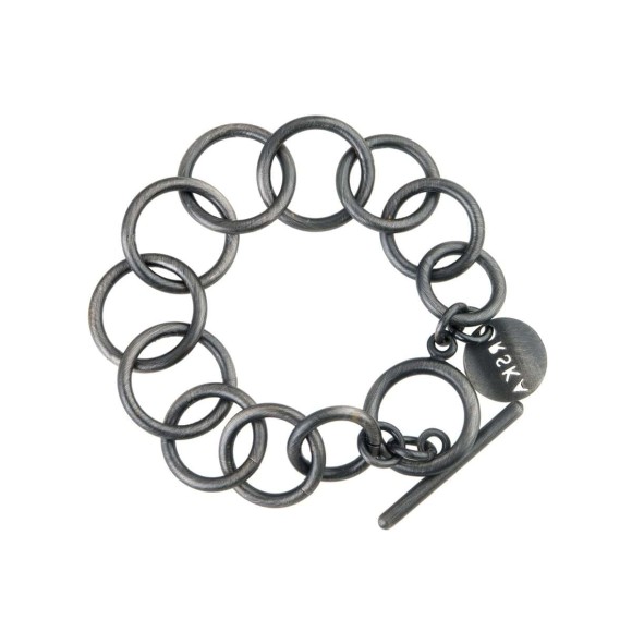 Elegant oxidized bracelet from the Vintage collection VA18-1 ORSKA jewelry