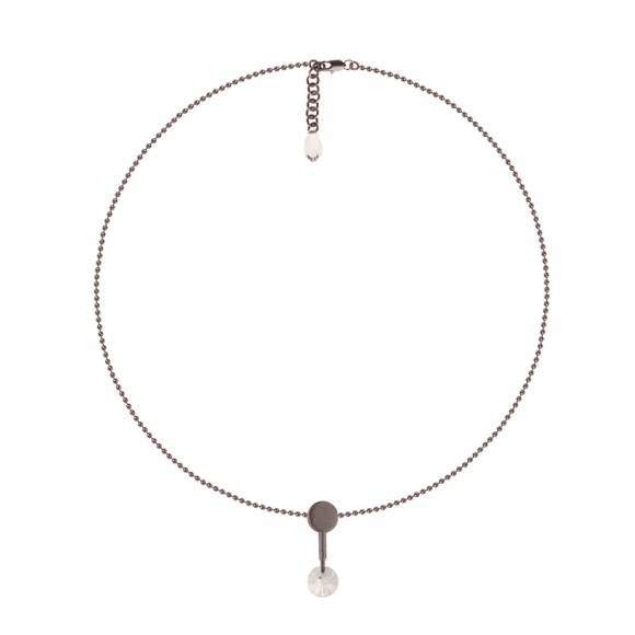 Krótki naszyjnik z kryształkiem marki ORSKA