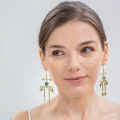 Colorful natural stone earrings from the Gelato collection