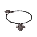 Black bracelet with onyx and clover from the ORSKA Bery collection