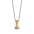 Ball chain necklace with chess queen from the Vintage ORSKA collection
