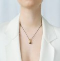 Silver necklace with chess motif from Vintage ORSKA jewelry collection