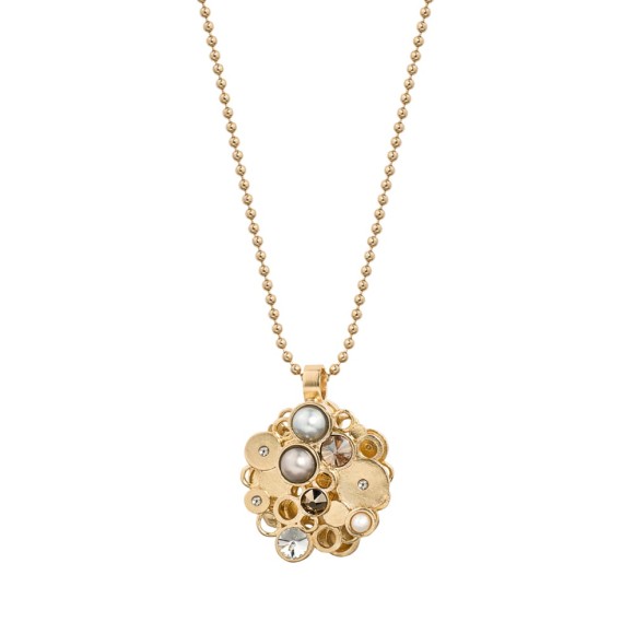 Artystyczny naszyjnik z kryształami Swarovski Element - kolekcja Soda - SN58-1- Orska biżuteria