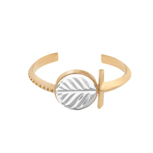 Gold-plated bracelet with cut crystal from the Julia collection by ORSKA