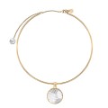Gold-plated necklace with cut crystal from the Julia ORSKA collection