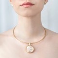 ORSKA necklace with round pendant