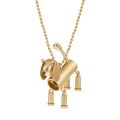 Gold-plated necklace with dog by ORSKA