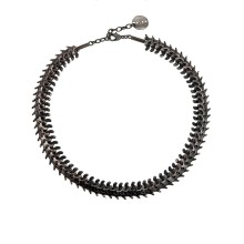 Necklace from the Fossil collection made of brass snake vertebrae