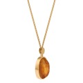 Necklace with a large pendant - amber from the Baltica collection ORSKA jewelry