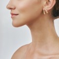 Gold earrings - horseshoes from the Holos HOK24 collection - 1 ORSKA