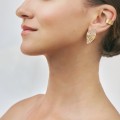 Minimalistic wings earrings and ear cuff from the Holos ORSKA collection