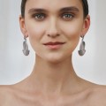 Silver earrings from the Holos HOK52-1 ORSKA collection