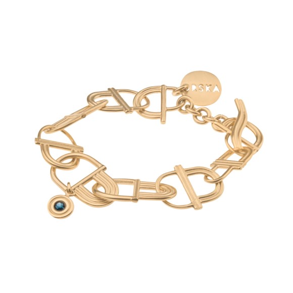 Chain, gold-plated bracelet from the Holos HOA42-1 ORSKA collection
