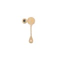 Gold-plated pin with blue crystal from the Holos HOB14-1 ORSKA collection