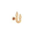 Gold-plated pin with red crystal from the Holos HOB14-3 ORSKA collection