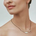 Silver necklace with a feminine silhouette Body BN46-5 ORSKA