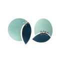 Asymmetrical round earrings from Tache collection TAK32-21 ORSKA