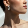 Openwork earrings with blue zirconia from the Morocco collection MRK38-1 ORSKA