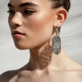Openwork stud earrings with blue zirconia from the Morocco collection MRK48-2 ORSKA