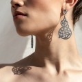Artistic earrings with ornament from the Morocco collection MRK52-2 ORSKA