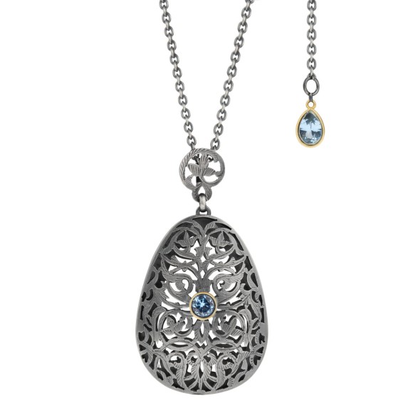 Long necklace with a magnificent openwork pendant from the Morocco collection MRN68-1 ORSKA
