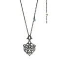 Long necklace with original pendant and zirconias from the Morocco collection TRN68-3 ORSKA
