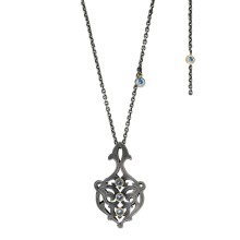Long necklace with original pendant and zircons from the Morocco collection
