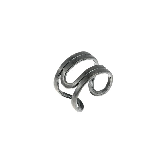 Ciemny, pierścionek otwarty z kolekcji Machiny ORSKA