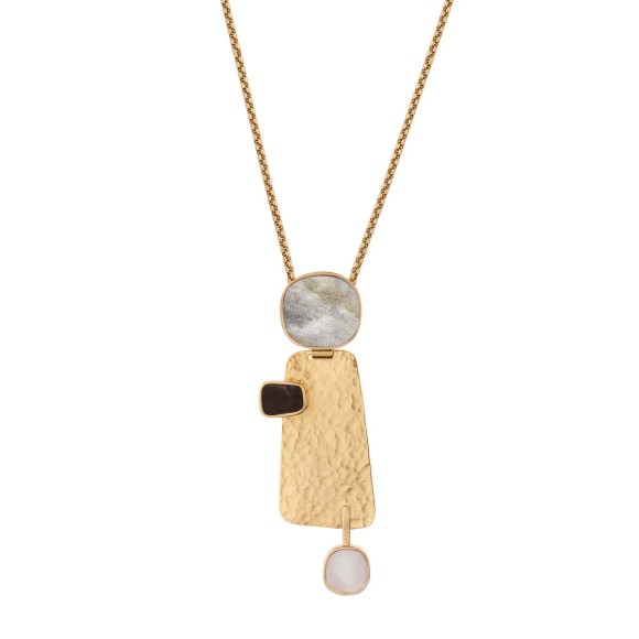 Necklace with original pendant and ceramics from the Monumental collection MTN86-1 ORSKA