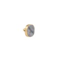 Grey-gold pin with ceramics from the Monumental collection MTB26-1 ORSKA