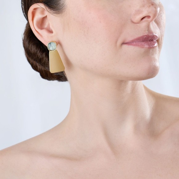 Minimalist earrings from the Monumental collection MTK46-1 ORSKA