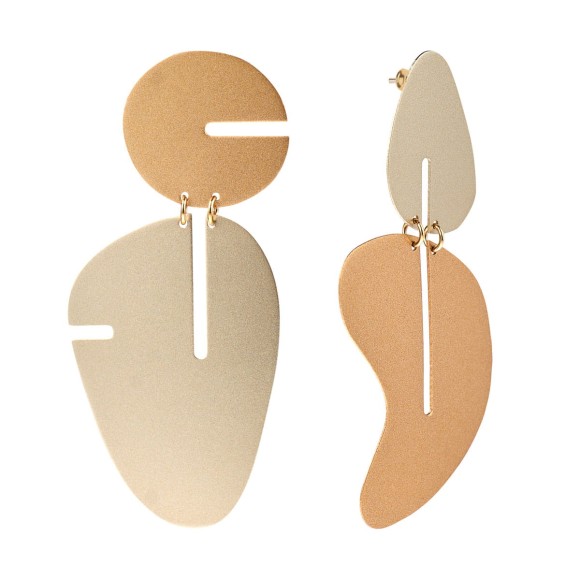 Duże kolczyki w abstrakcyjnym stylu z kolekcji Tache TAK32-16 ORSKA