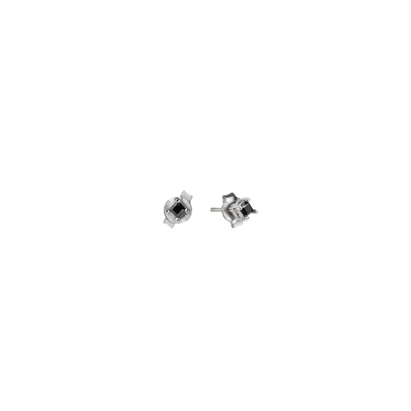 Silver earrings with dark zirconia INK21-5 ORSKA