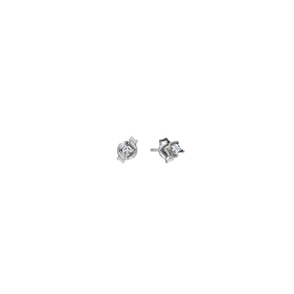 Silver earrings with zirconia INK21-4 ORSKA