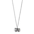 Silver necklace with acorn-shaped pendants and pearls BEN52-6 ORSKA