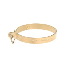 Gold plated bracelet with personalization option