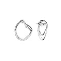 Bright silver post earrings from the New Stone collection NSK32-4 ORSKA