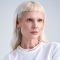 Silver post earrings from the New Stone collection NSK32-4 ORSKA