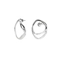Silver post earrings from the New Stone collection NSK32-4 ORSKA