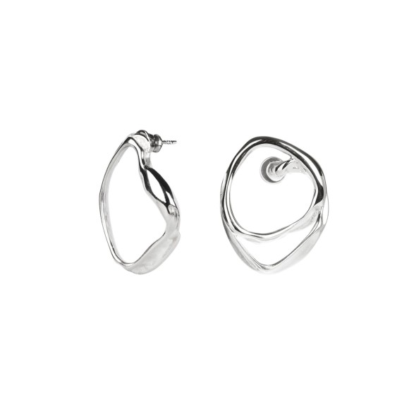 Silver post earrings from the New Stone collection NSK32-4 ORSKA