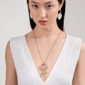 Gold-plated necklace with a snake by ORSKA