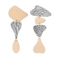 Asymmetrical gold-gray earrings from the Tache collection TAK42-7 ORSKA