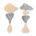 Asymmetrical gold-gray earrings from the Tache collection TAK42-7 ORSKA