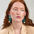 Asymetryczne, zielone kolczyki z kolekcji Tache TAK42-6-4 ORSKA