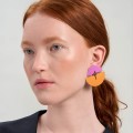 Różowo-pomarańczowe kolczyki z kolekcji Tache TAK32-5-1 ORSKA