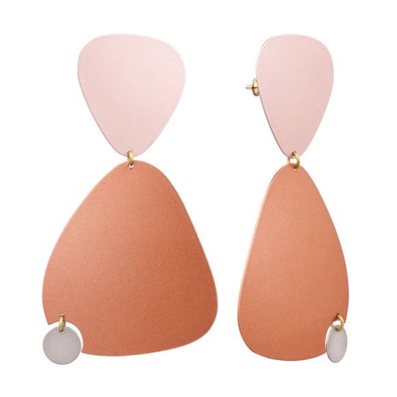 Efektowne, pomarańczowe kolczyki z kolekcji Tache TAK38 ORSKA